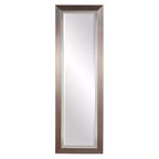 Rectangle Chicago Decorative Wall Mirror Silver - Howard Elliott: Elegant Tall & Large, Beveled Glass, No Assembly Required
