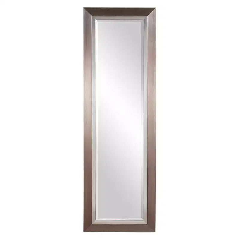Rectangle Chicago Decorative Wall Mirror Silver - Howard Elliott: Elegant Tall & Large, Beveled Glass, No Assembly Required