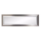 Miroir Mural Décoratif Rectangulaire Chicago Argent - Howard Elliott : Élégant Grand et Haut, Verre Biseauté, Aucun Assemblage Requis