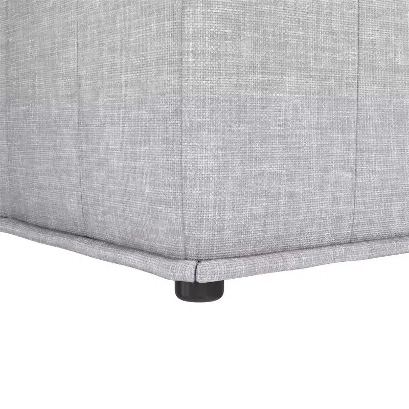 Chaise d'angle pour canapé sectionnel modulable, Lin gris