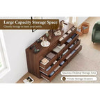 Commodes et chiffonniers à 12 tiroirs, Commode de rangement en bois avec prise de courant