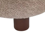 Chaise d'appoint sans accoudoirs Christopher Knight Home Gareth en bois moderne et tissu bouclé