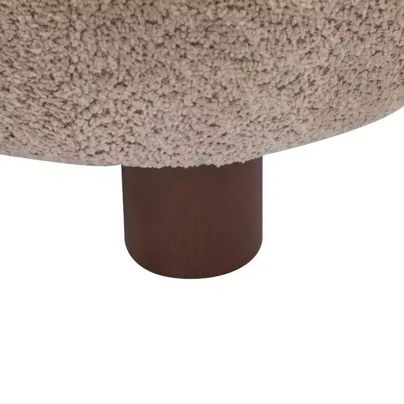 Chaise d'appoint sans accoudoirs Christopher Knight Home Gareth en bois moderne et tissu bouclé