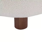 Chaise d'appoint sans accoudoirs Christopher Knight Home Gareth en bois moderne et tissu bouclé