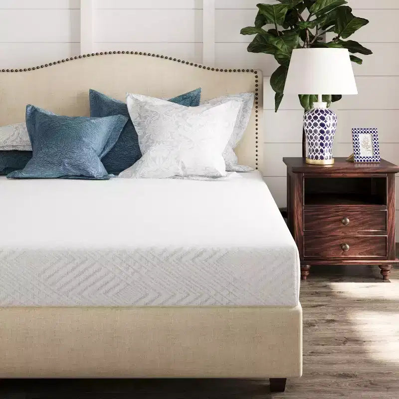 Matelas en mousse à mémoire de forme Ego White 6 Medium Gel Green Tea AeroFusion