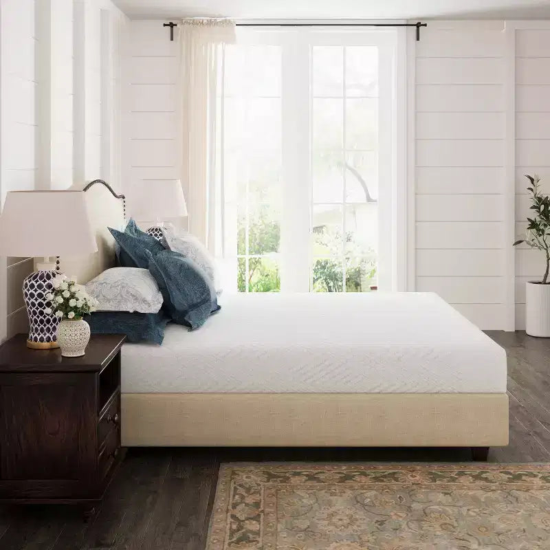 Matelas en mousse à mémoire de forme Ego White 6 Medium Gel Green Tea AeroFusion
