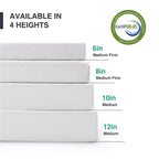 Matelas en mousse à mémoire de forme Ego White 6 Medium Gel Green Tea AeroFusion