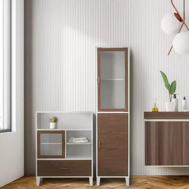 Meuble de rangement au sol à porte simple et tiroir Teamson Home Tyler