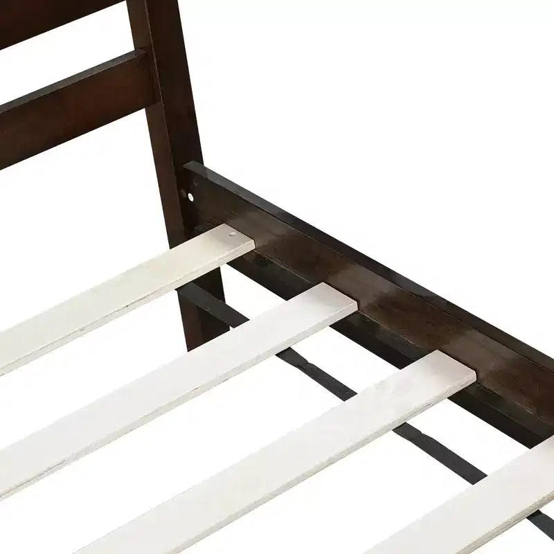 Lit de rangement Whisen pour une personne avec tête de lit – Cadre en bois d'hévéa massif, design peu encombrant et rangement sous le lit
