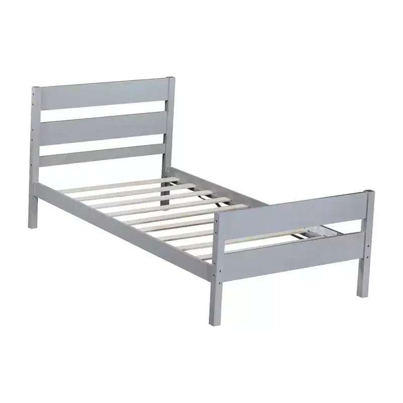 Lit de rangement Whisen pour une personne avec tête de lit – Cadre en bois d'hévéa massif, design peu encombrant et rangement sous le lit
