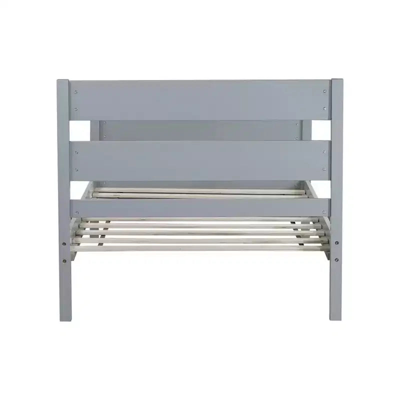 Lit de rangement Whisen pour une personne avec tête de lit – Cadre en bois d'hévéa massif, design peu encombrant et rangement sous le lit