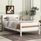 Lit de rangement Whisen pour une personne avec tête de lit – Cadre en bois d'hévéa massif, design peu encombrant et rangement sous le lit