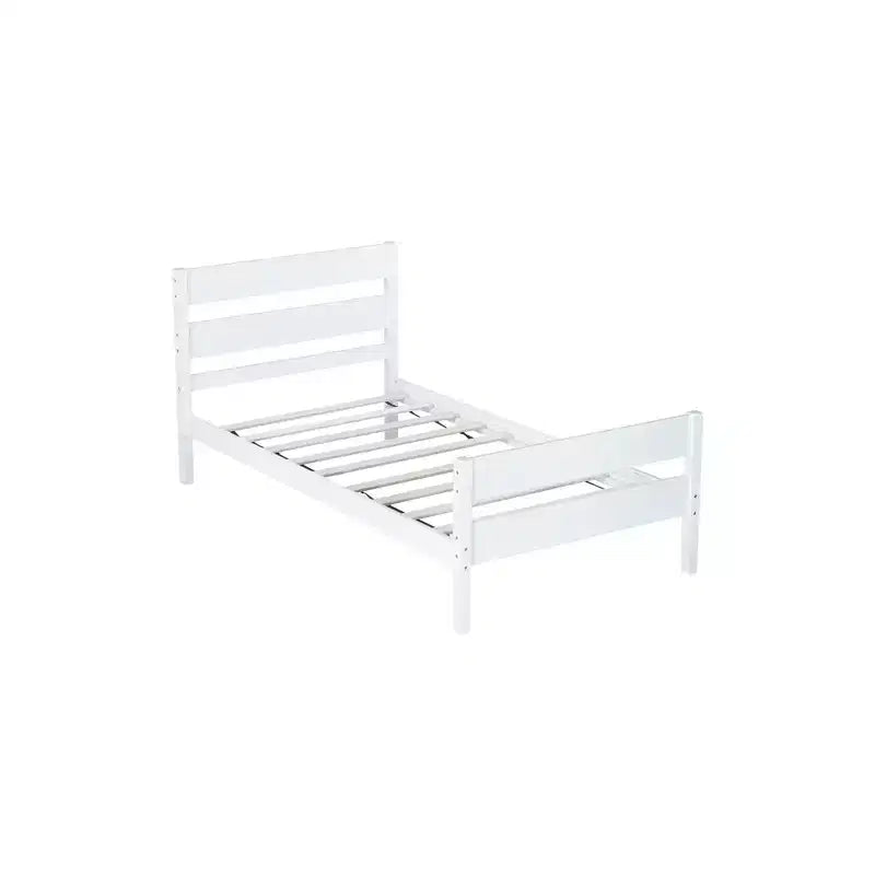 Lit de rangement Whisen pour une personne avec tête de lit – Cadre en bois d'hévéa massif, design peu encombrant et rangement sous le lit