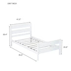 Lit de rangement Whisen pour une personne avec tête de lit – Cadre en bois d'hévéa massif, design peu encombrant et rangement sous le lit
