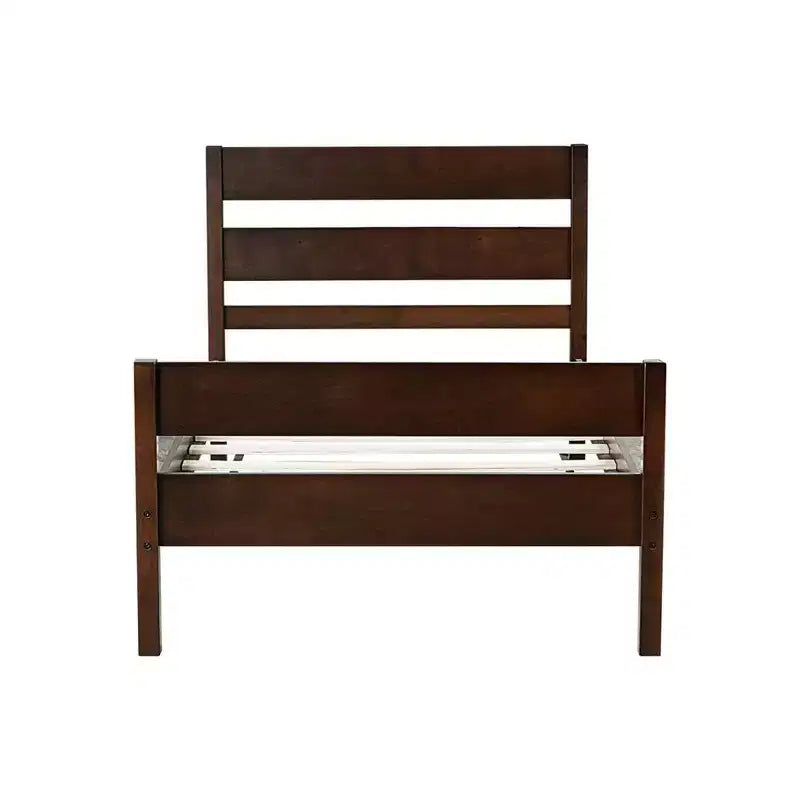 Lit de rangement Whisen pour une personne avec tête de lit – Cadre en bois d'hévéa massif, design peu encombrant et rangement sous le lit