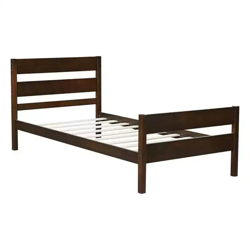 Lit de rangement Whisen pour une personne avec tête de lit – Cadre en bois d'hévéa massif, design peu encombrant et rangement sous le lit
