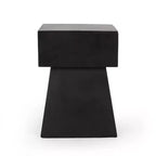Table d'appoint moderne, table d'appoint d'extérieur, table basse, table de chevet, aucun assemblage requis, noir - Christopher Knight Home
