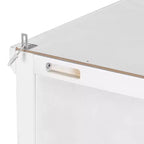 Whisen Meuble de Cuisine Autoportant en Bois de 185 cm avec Tiroirs et Étagères Réglables pour Rangement et Organisation dans la Salle à Manger ou la Cuisine