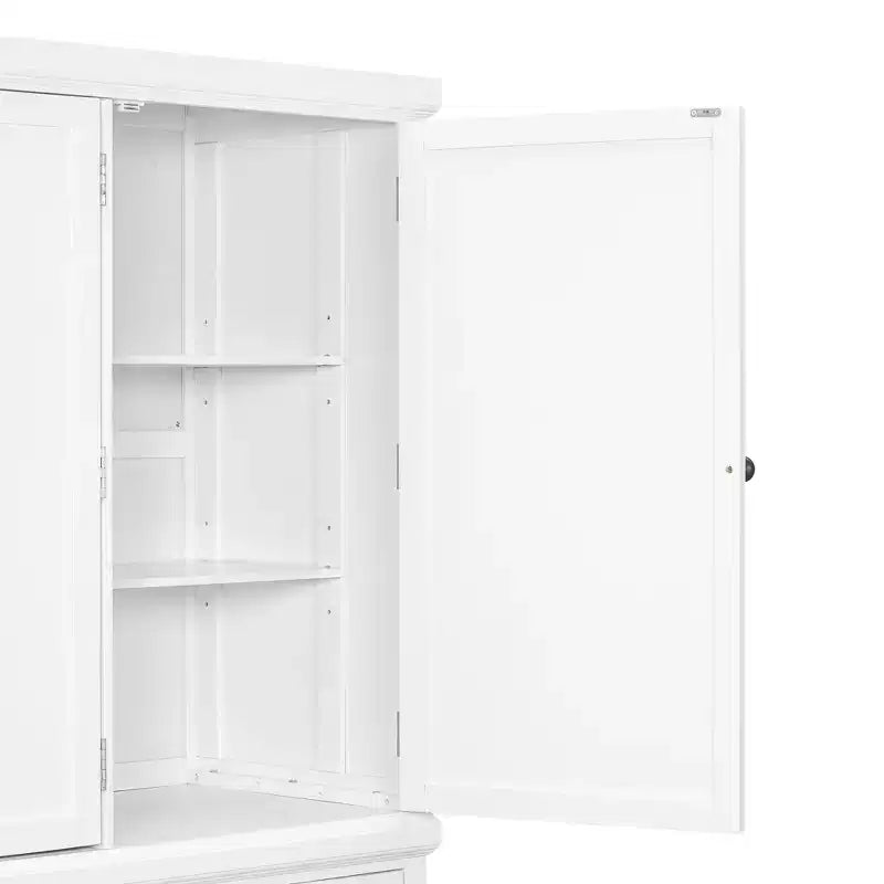 Whisen Meuble de Cuisine Autoportant en Bois de 185 cm avec Tiroirs et Étagères Réglables pour Rangement et Organisation dans la Salle à Manger ou la Cuisine