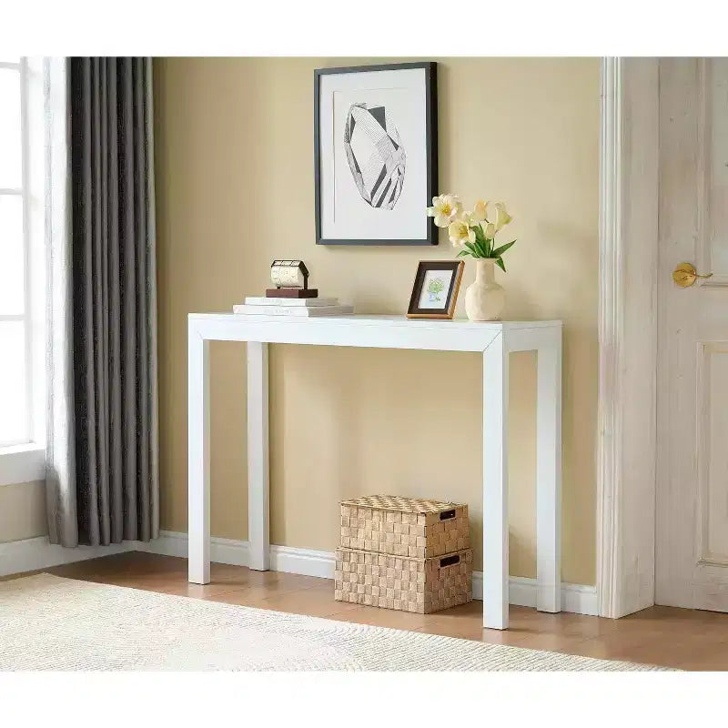 Kings Brand Furniture - Console Russel - Table de canapé moderne pour entrée, Derrière le canapé, Couloir, Salon