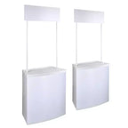 Yescom Portable Promotion Counter Table Foldable Booth Kiosk Trade Show Display 2 Pack