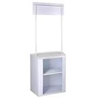 Comptoir de promotion portable Yescom Table pliable Kiosque Stand de salon professionnel lot de 2
