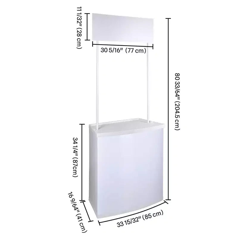 Comptoir de promotion portable Yescom Table pliable Kiosque Stand de salon professionnel lot de 2