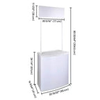 Comptoir de promotion portable Yescom Table pliable Kiosque Stand de salon professionnel lot de 2