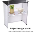 Yescom Comptoir de promotion escamotable Table Cabine Portable Stand de bannière d'affichage de démonstration Paquet de 2