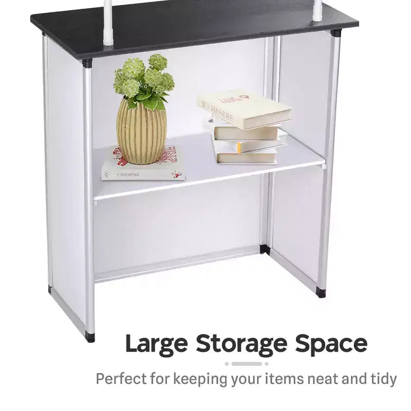 Yescom Comptoir de promotion escamotable Table Cabine Portable Stand de bannière d'affichage de démonstration Paquet de 2