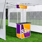 Yescom Comptoir de promotion escamotable Table Cabine Portable Stand de bannière d'affichage de démonstration Paquet de 2