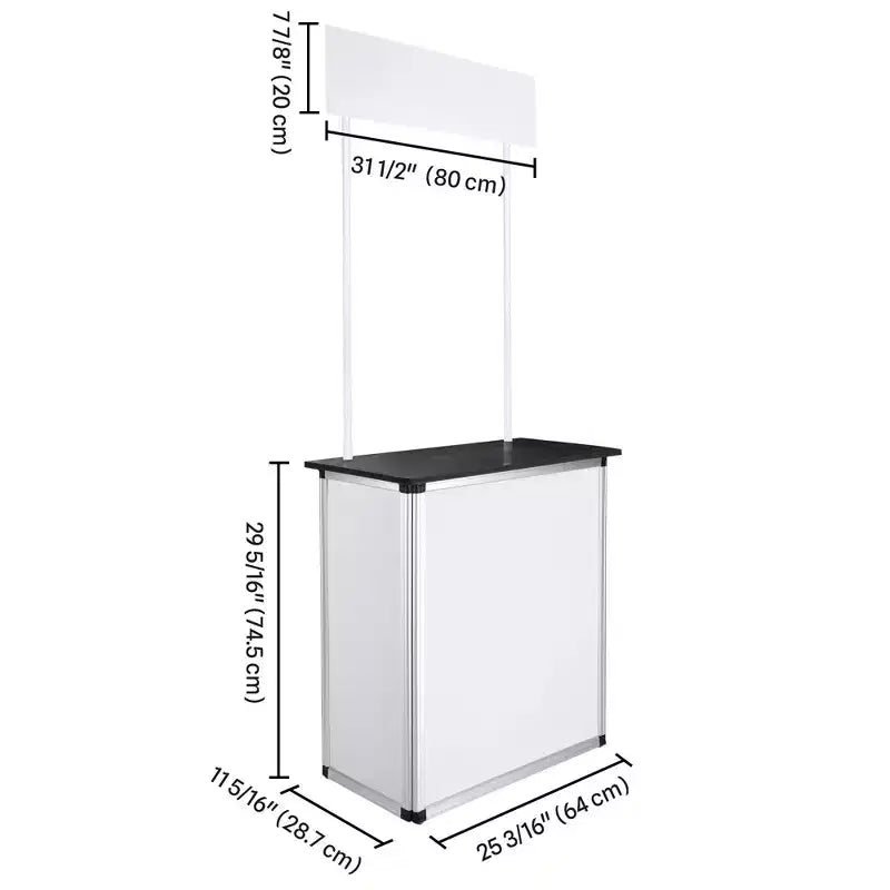 Yescom Comptoir de promotion escamotable Table Cabine Portable Stand de bannière d'affichage de démonstration Paquet de 2