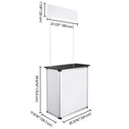Yescom Comptoir de promotion escamotable Table Cabine Portable Stand de bannière d'affichage de démonstration Paquet de 2