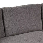 Sectionnel réversible en L de 104,5 po avec chaise longue de rangement et 2 poufs – Canapé-lit convertible 3 places pour salon
