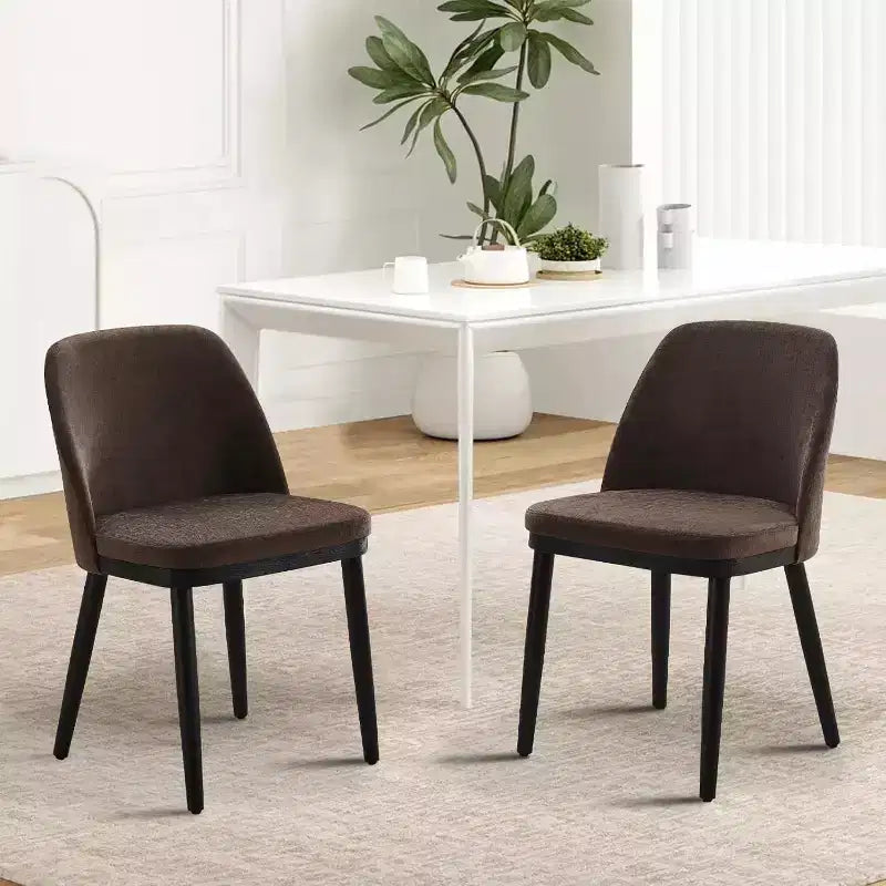 Chaises de salle à manger capitonnées, chaises de cuisine modernes avec coussins épais