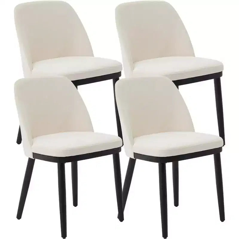 Chaises de salle à manger capitonnées, chaises de cuisine modernes avec coussins épais