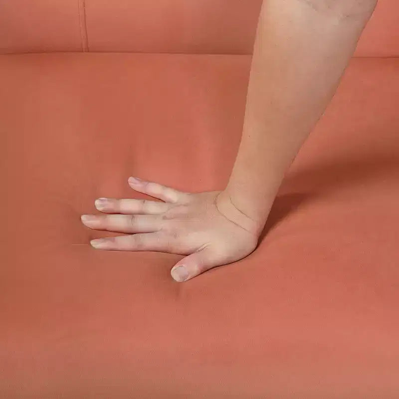 Fauteuil d'appoint moderne Okak 1 pièce, fauteuil de salon avec dossier rembourré en velours, fauteuil touffeté pour la lecture et les loisirs avec assise et dossier rembourrés