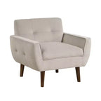 Fauteuil d'appoint moderne Okak 1 pièce, fauteuil de salon avec dossier rembourré en velours, fauteuil touffeté pour la lecture et les loisirs avec assise et dossier rembourrés