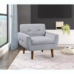 Fauteuil d'appoint moderne Okak 1 pièce, fauteuil de salon avec dossier rembourré en velours, fauteuil touffeté pour la lecture et les loisirs avec assise et dossier rembourrés
