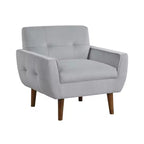 Fauteuil d'appoint moderne Okak 1 pièce, fauteuil de salon avec dossier rembourré en velours, fauteuil touffeté pour la lecture et les loisirs avec assise et dossier rembourrés