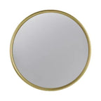 Miroir rond doré D15, miroir cercle avec cadre en fer pour salon, chambre, coiffeuse, entrée, couloir