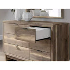 Signature Design by Ashley Darcalli Commode moderne à 6 tiroirs – Meuble de rangement de style Mid-Century – Fini noyer brun