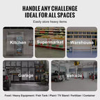 VEVOR Rack de dunnage en aluminium, 60 x 20 Commercial Food Floor Rack, 12 po du sol, 1000 lbs Capacité Rack de stockage en aluminium entièrement soudé
