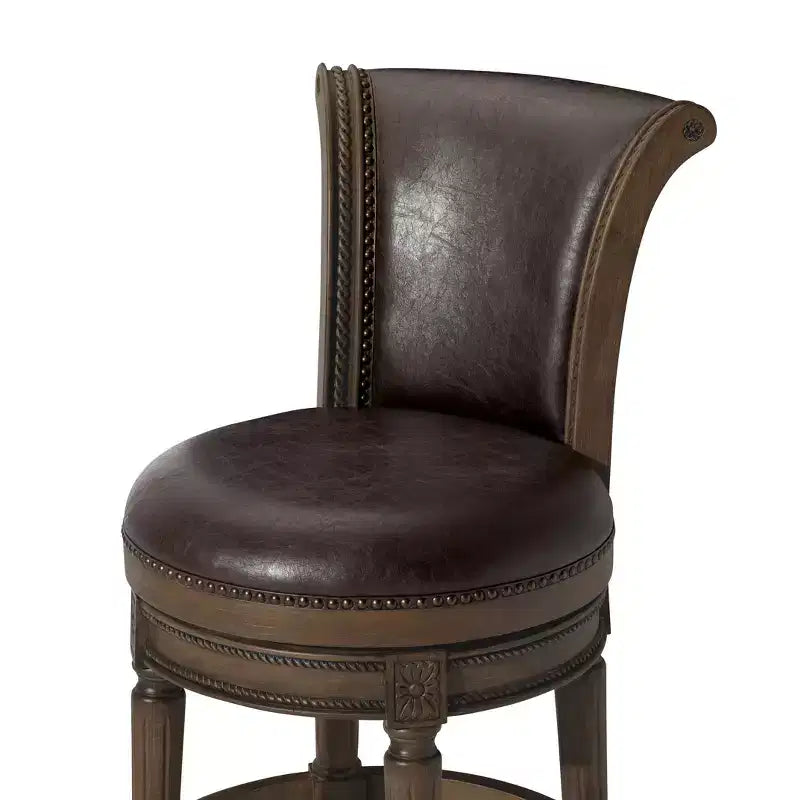 Tabourets de bar pivotants Maven Lane Pullman hauteur comptoir avec similicuir