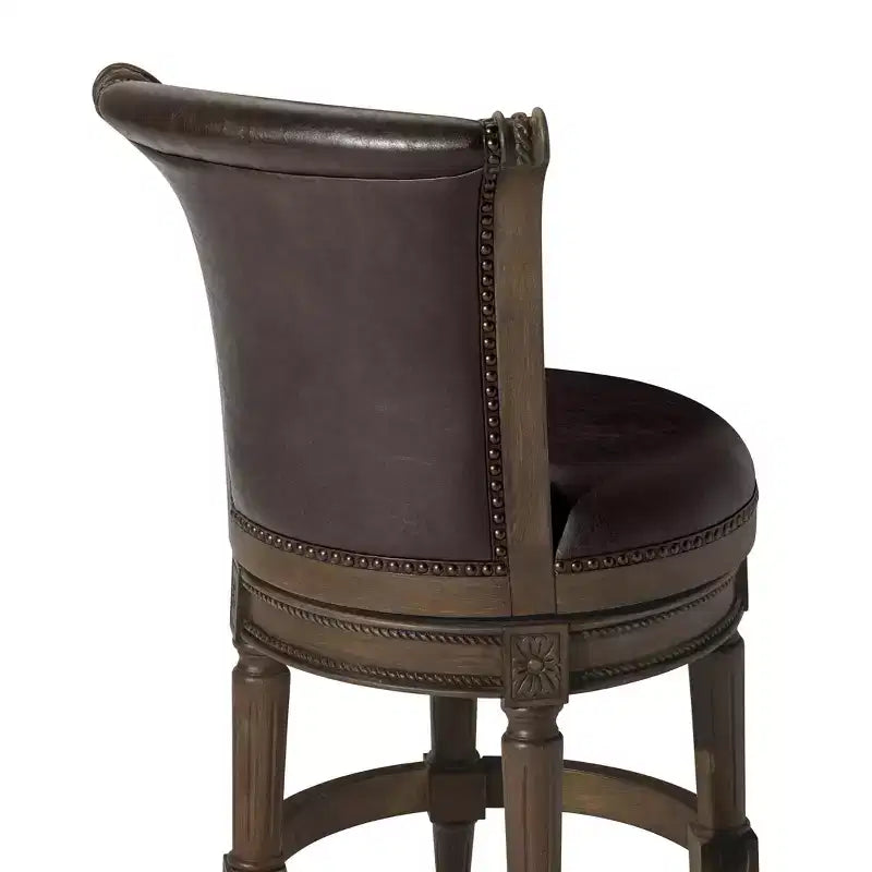 Tabourets de bar pivotants Maven Lane Pullman hauteur comptoir avec similicuir