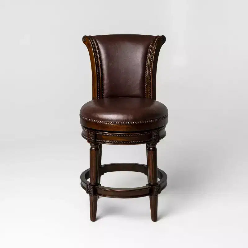 Tabourets de bar pivotants Maven Lane Pullman hauteur comptoir avec similicuir