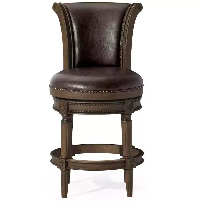 Tabourets de bar pivotants Maven Lane Pullman hauteur comptoir avec similicuir