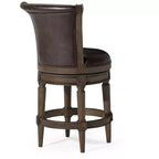 Tabourets de bar pivotants Maven Lane Pullman hauteur comptoir avec similicuir