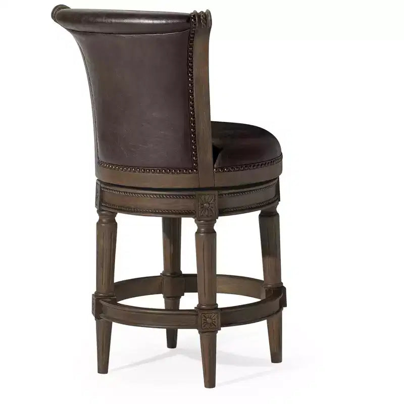 Tabourets de bar pivotants Maven Lane Pullman hauteur comptoir avec similicuir