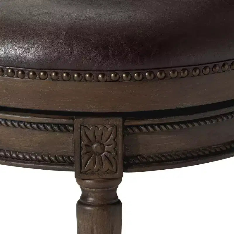 Tabourets de bar pivotants Maven Lane Pullman hauteur comptoir avec similicuir